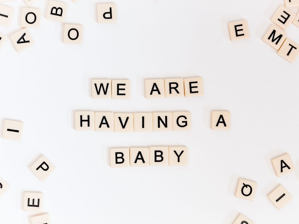 Baby announcement tiles