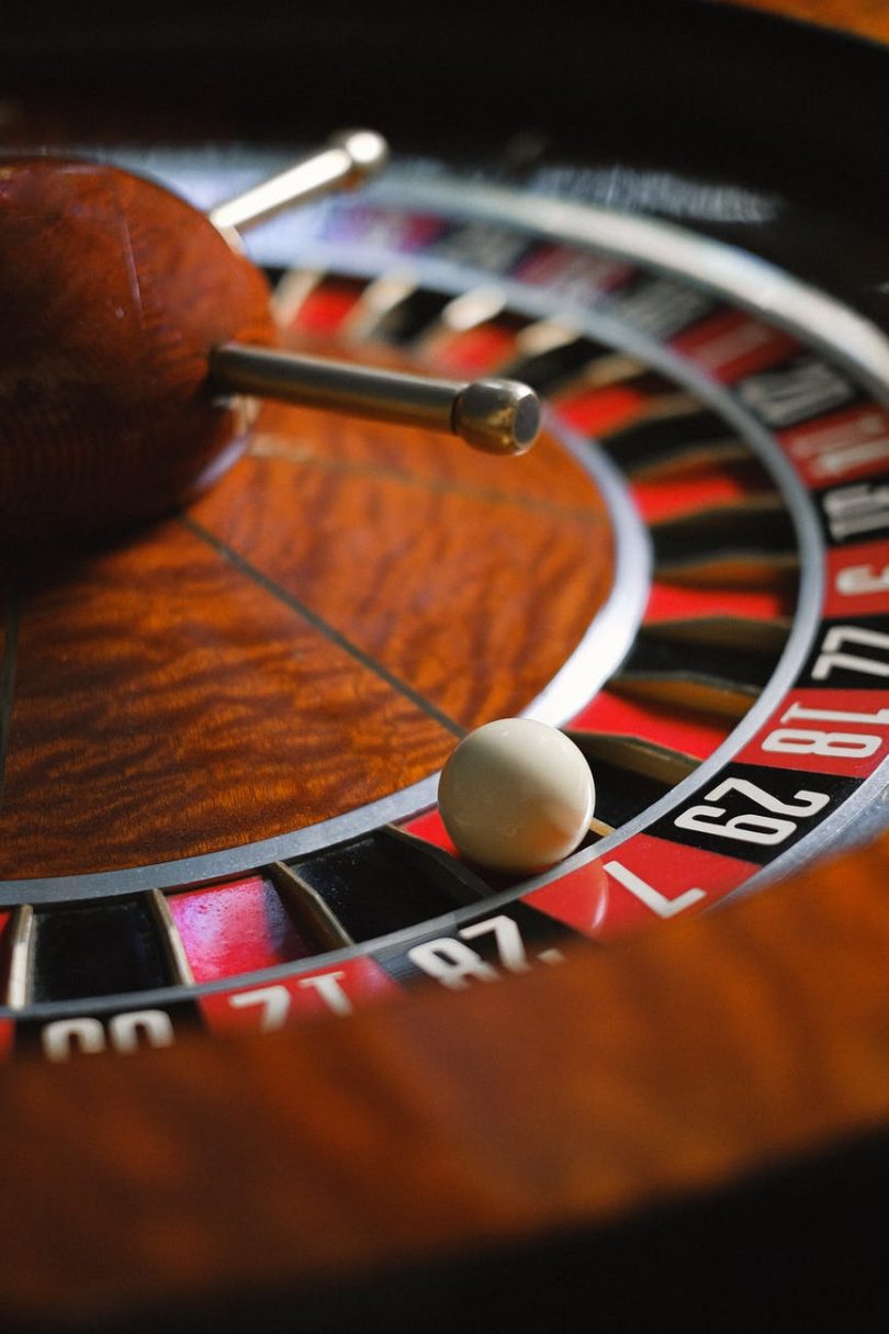 close up shot of a casino roulette