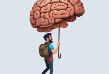 brain, umbrella, mind