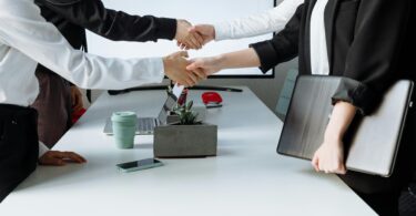 Photo of people shaking hands