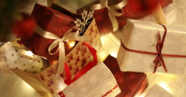 Close up of christmas decorations