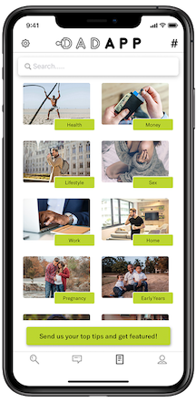 Dadapp main menu