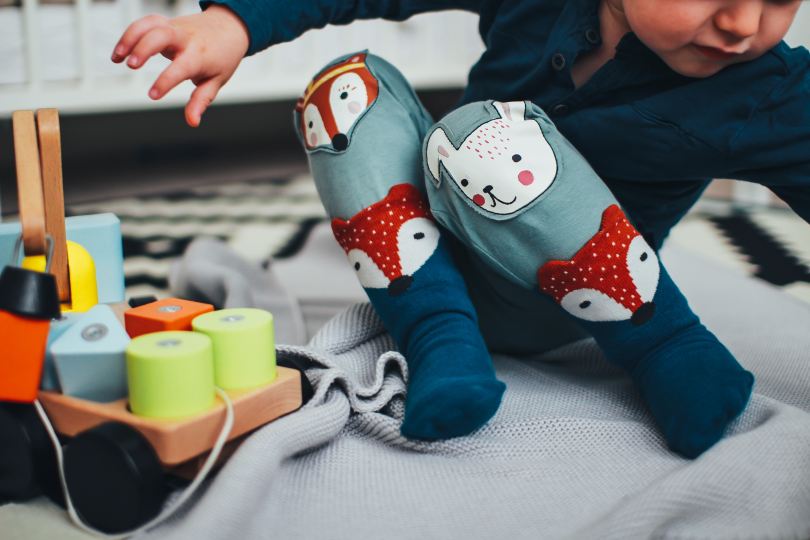 Baby playing