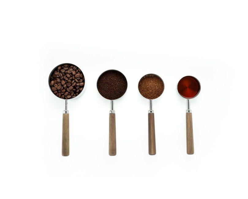Different ground coffee