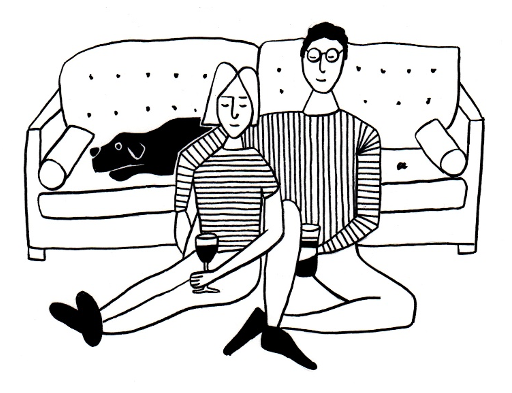 Parents sitting down together