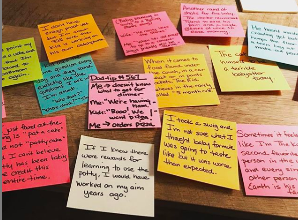 How one dad keeps it real using Post-it notes