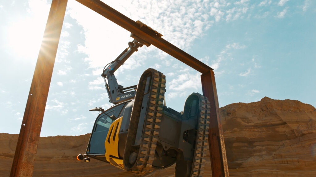 Behind the scenes with Volvo CE and Dolph Lundgren
