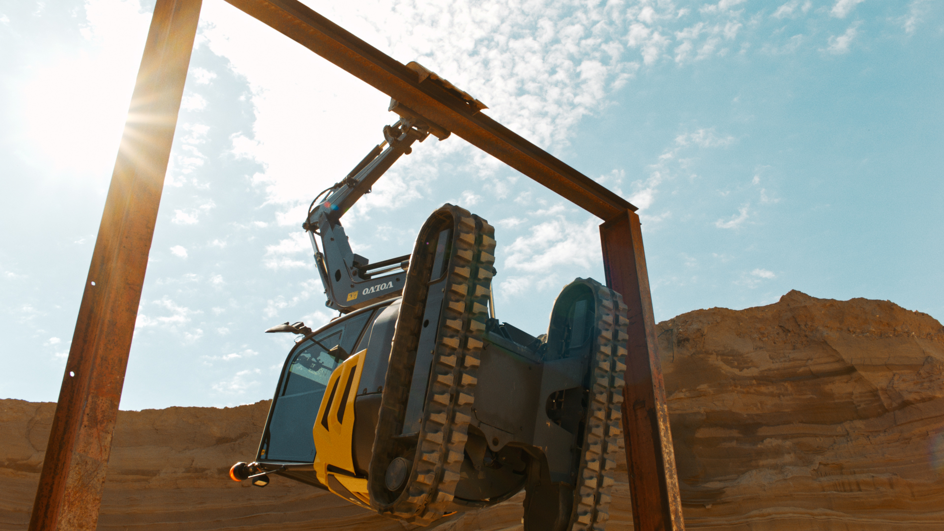 Behind the scenes with Volvo CE and Dolph Lundgren